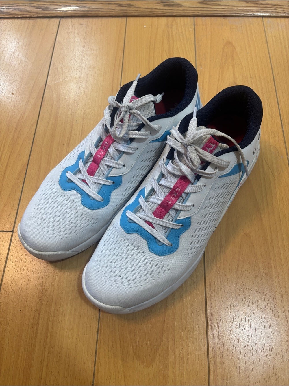 TYR Athletic Shoes in White, Blue & Pink size 12